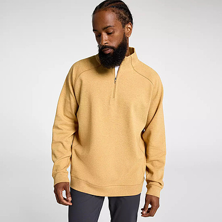 VRST Men's Recharge Pebble Fleece 1/4 Zip (Gold) $11 + Free S&H