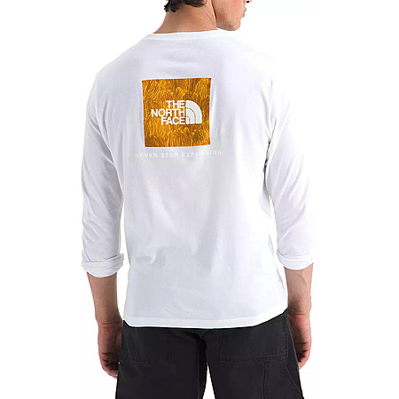 The North Face Men's NSE Box Long Sleeve Shirt (White/Gold) $11.70 + Free S&H on $49+