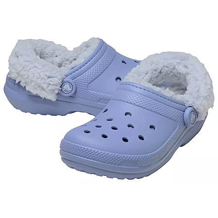 Crocs Classic Fleece Backstrap Clog Shoes (Blue Haze) $17.25