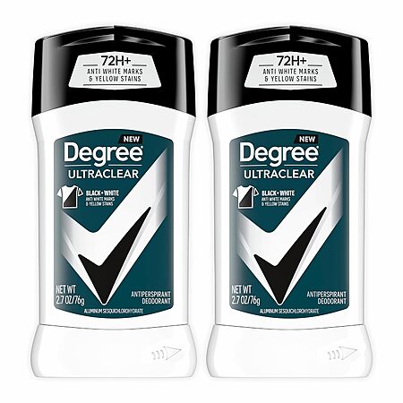 2-Pk 2.7-oz Degree Men UltraClear Black + White Antiperspirant Deodorant $4.40 w/ S&S