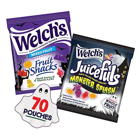 70-ct 0.5-oz Welch's Fruit Snacks Halloween Variety Pack $10.80 w/ S&S