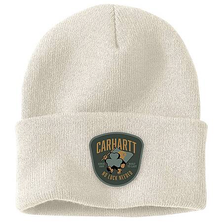 Carhartt Shamrock Patch Knit Beanie (Black or White) $8.95