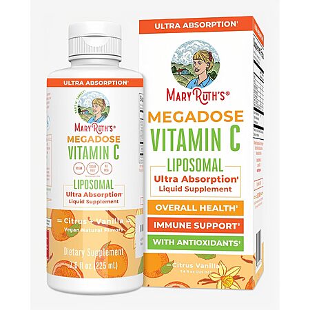 30-Servings MaryRuth's Megadose Liposomal Liquid Vitamin C Supplement $13.77 + Free Shipping w/ Prime or on $35+