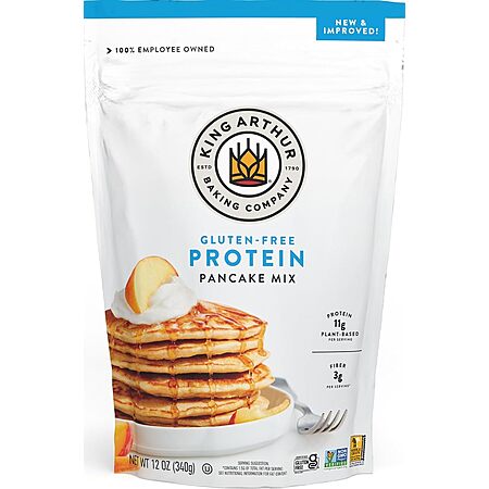 12-Oz King Arthur Gluten-Free Protein Pancake Mix $3.60 w/ S&S + Free Shipping w/ Prime or on $35+