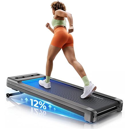 MERACH UltraWalk W60 Walking Pad Treadmill w/ 12% Auto Incline $198 + Free S&H