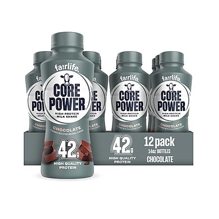12-Pack 14-Oz Fairlife Core Power Elite 42g Protein Shake (Chocolate) $35.91 w/ S&S + Free Shipping