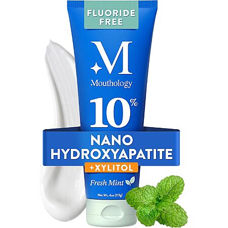 4-Oz Mouthology 10% Nano Hydroxyapatite Toothpaste (Fresh Mint) $4.99 w/ S&S + Free Shipping w/ Prime or on $35+