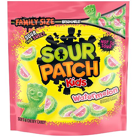 1.8-Lb Sour Patch Kids Gummy Candy Family Size (Watermelon) $5.93 w/ S&S + Free Shipping w/ Prime or on $35+