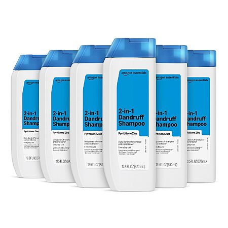 Prime Members: 6-Pk 12.5-Oz Amazon Essentials 2-in-1 Dandruff Shampoo & Conditioner $13.20 w/ S&S + Free S&H