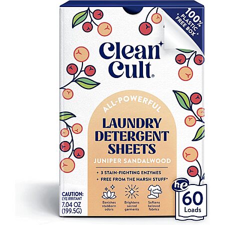 Select Prime Accts: 60-Ct Cleancult Laundry Detergent Sheets (3 Scents) from $4.15 w/ S&S + Free S&H