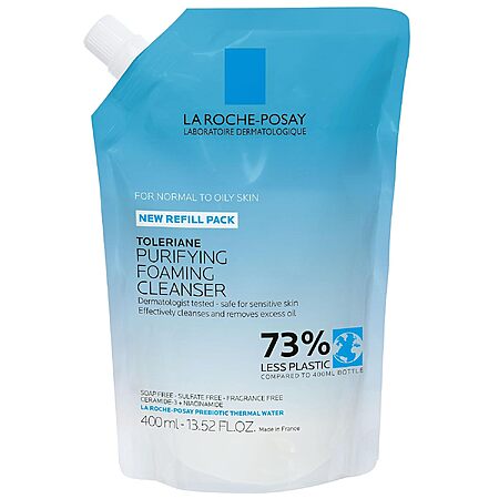 13.52-Oz La Roche-Posay Toleriane Purifying Foaming Facial Cleanser Refill Pouch $8.95 + Free Shipping w/ Prime or on $35+