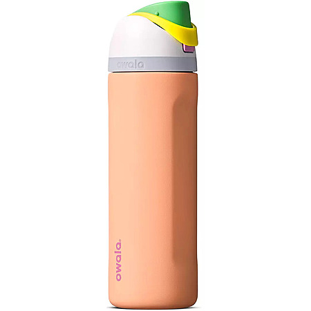 24-Oz Owala FreeSip Stainless Steel Water Bottle (Peachy Keen) $15 + Free Shipping on $49