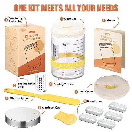 40-Oz Koackl Sourdough Bread Starter Kit $7.49 + Free Shipping w/ Prime or on $35+