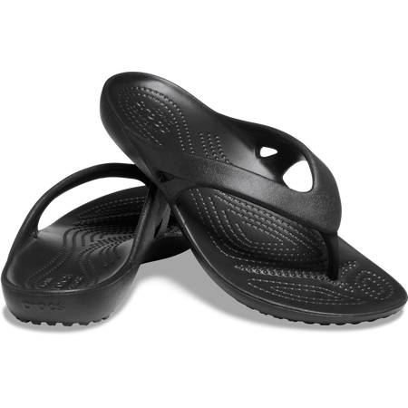 Crocs Women's Kadee II Flip Sandals (Black) $10 + Free S&H on $35+