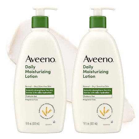 2-Pack 18-Oz Aveeno Daily Moisturizing Body Lotion $10.15 w/ S&S