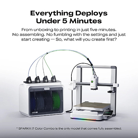 Creality SPARKX I7 Combo 3D Printer OPEN BOX $263.2 at creality-3d_printer-store via eBay