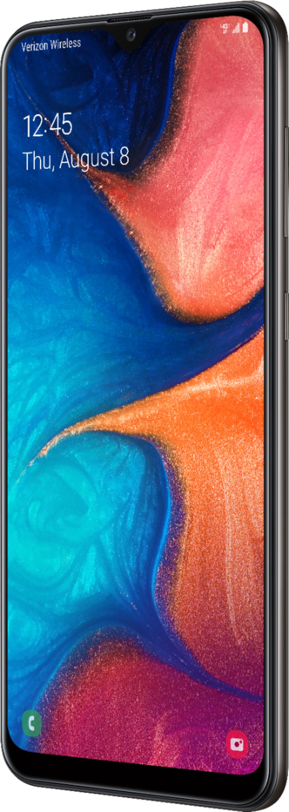 Samsung - Galaxy A20 with 32GB Memory Cell Phone (Unlocked) - Black - With Sprint activation - $99