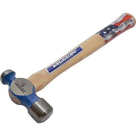 Silverline 40 Oz Marteau Silverline HA30B 40oz - Panne Ronde Et Plate - Manche Hickory - Acier Forgé Trempé Marteau Boule