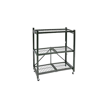 Origami RR3W 3-Tier Foldable Metal Shelf w/ Wheels Refurbished ($36.99 w/ Free Prime Ship via Woot)