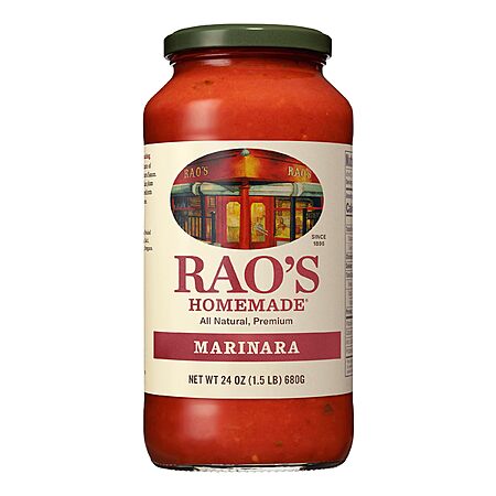 Rao's Homemade Marinara Sauce, 24 oz, All Purpose Tomato Sauce, Pasta Sauce (As low as $4.74 with Sub & Save - Prime Free Ship)