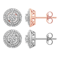 Diamond Muse 1/10 Carat TW Prong Set Round-Cut Diamond Stud Earrings for $20 + Free Shipping