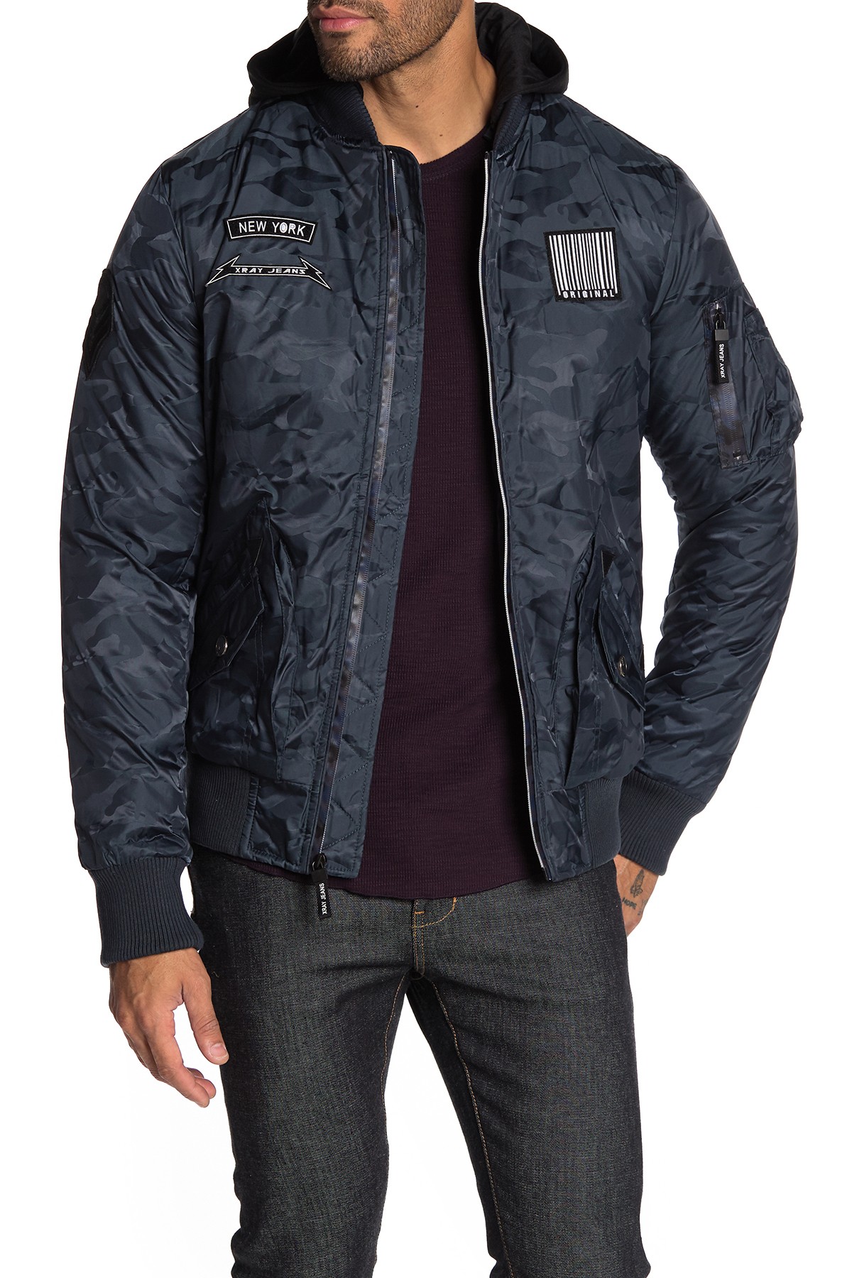 Men's XRAY Hooded Nylon Jacket (2 colors) $22.50 + Free Shipping on $89+