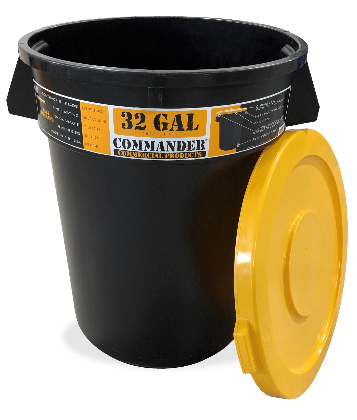 Select Lowes In-Store Only: Commander Commercial 32-Gallon Black Plastic Trash Can w/ Lid + $33 Lowes Gift Card $33 (after rebate) YMMV, AR, IL, IN, KY, MI, MO, OH, TN, PA, & WV