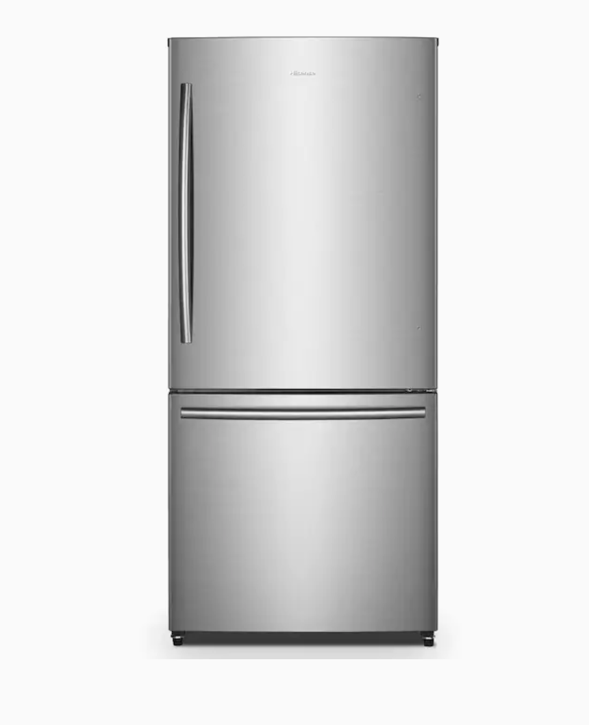 Hisense 17.1-cu ft Counter-depth Bottom-Freezer Refrigerator (Stainless Steel) Energy Star $749 + Free delivery