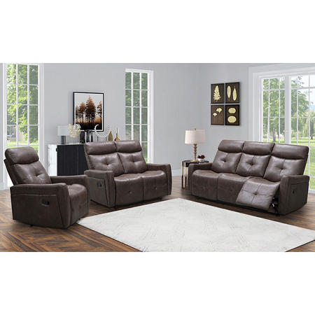 Sam's Club Members: 3-Piece Cambridge Reclining Sofa, Loveseat and Chair Set $1500 + Free shipping