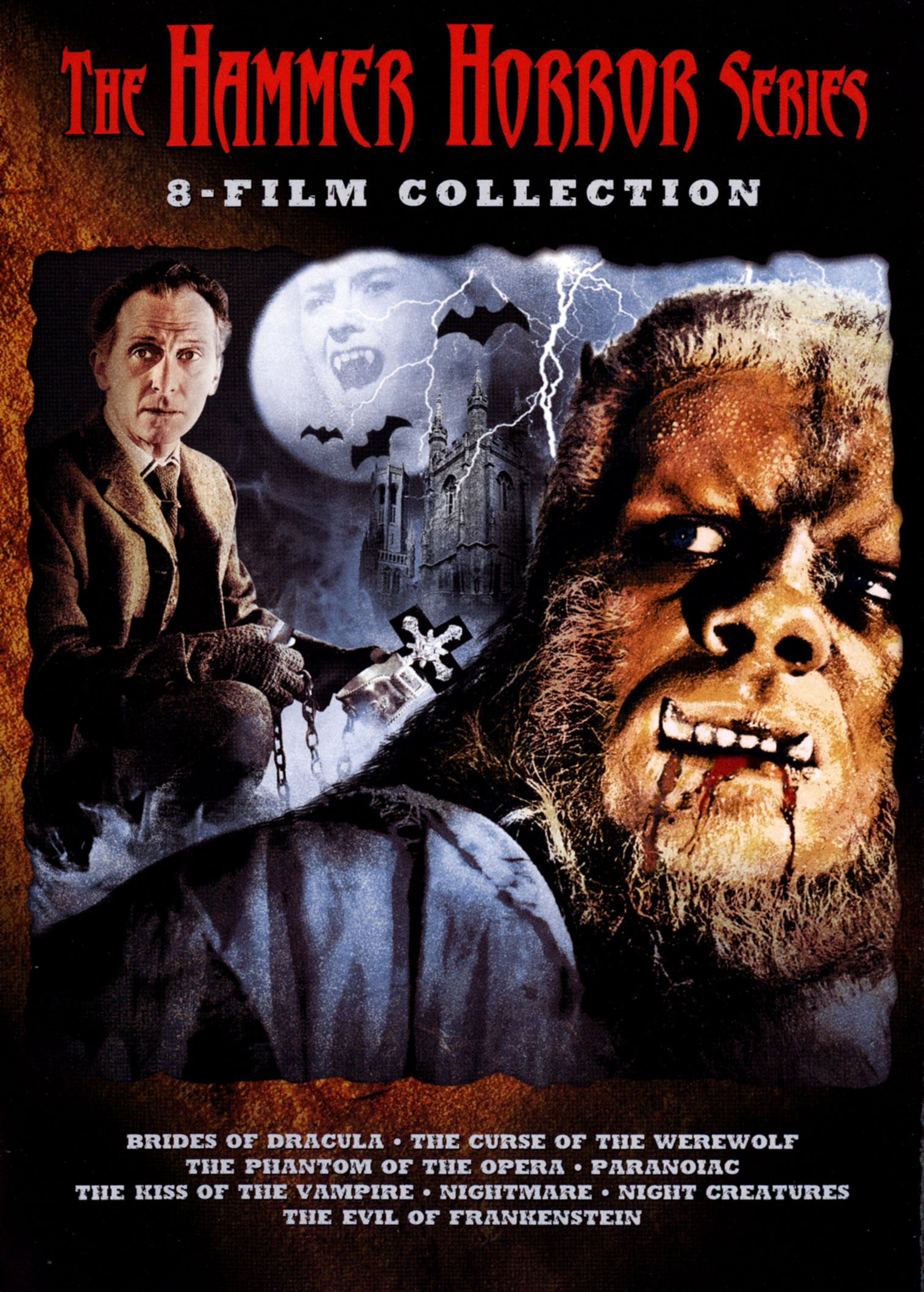 8 movie The Hammer Horror Series (Brides of Dracula, Curse of the Werewolf & more) DVD Collection $12 + Free shipping w/ Prime