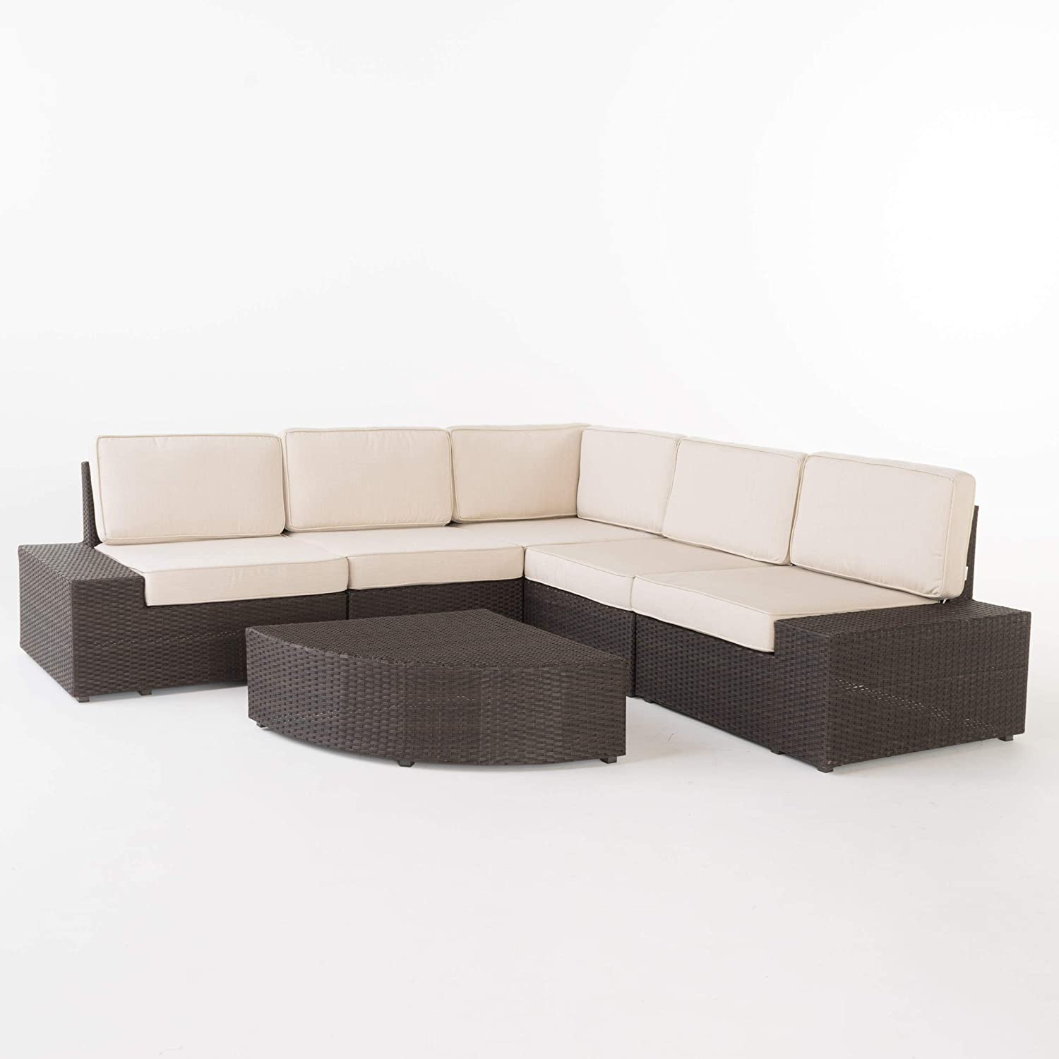 6-Pc Christopher Knight Home Santa Cruz Outdoor Wicker Sectional Sofa Set $870.20 + Free shipping