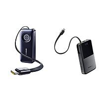 $39.99 Buy 1 Baseus Enercore Power Bank, 20000mAh w/Built-in 67W Retractable USB-C Cable GET THIS FREE: Baseus 10000mAh Power Bank w/Built-In USB-C Cable FS w/Prime or FSSS
