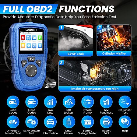 LAUNCH - CR HD V2 Heavy Duty Truck Diesel Full-System Scan Tool (2026)