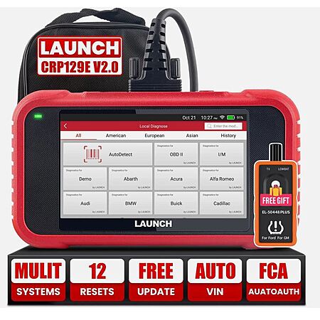 LAUNCH CRP129E V2.0 Car OBD Diagnostic Scanner - Lifetime Updates (2026)