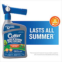 Select Locations: 32-Oz Cutter Backyard Bug Control Concentrate w/ QuickFlip Hose-End Sprayer + $1.50 Walmart Cash $5.35 + Free S&H w/ Walmart+ or on $35+