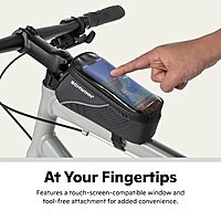 Schwinn Top Tube Phone & Storage Bike Bag (Black)