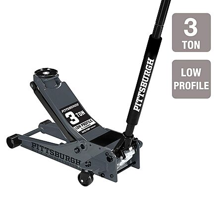 *Starts 4/7 ITC Members, 4/11 Everyone* Harbor Freight In-Store Deal: Pittsburgh 3-Ton Low Profile Floor Jack w/ Rapid Pump (Slate Gray) $89.99 + 35% Off Jack Stands