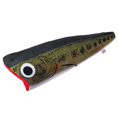 21.5" Rebel Super Pop'R Plush Pillow Baby Bass Fishing Lure $4 & More