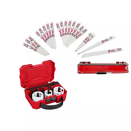 28-Piece Milwaukee Hole Dozer Bi-Metal Hole Saw Kit + Sawzall Wood & Metal Blade Set $39.97 + Free Shipping
