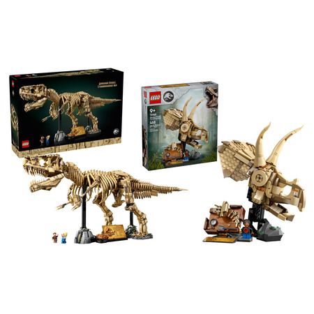 Costco Members: LEGO Jurassic World Dinosaur Fossils: 3145-Piece Tyrannosaurus Rex (76968) + 468-Piece Triceratops Skull (76969) $249.99 + Free Shipping