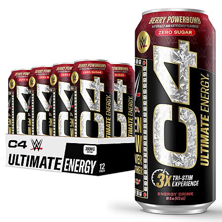12-Pack C4 Ultimate x WWE Energy Drink for $13.50