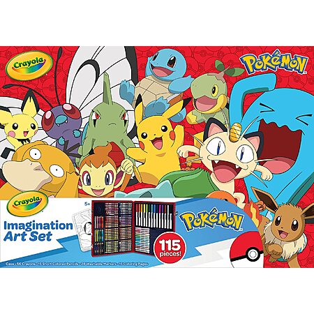 Crayola Pokémon Art Kit 72% Off!