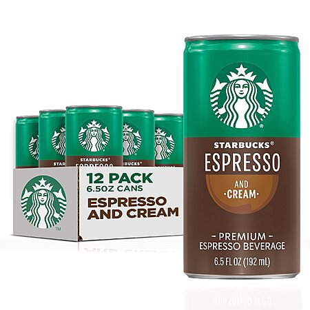 12-Pack Starbucks Coffee Cans for $13.25!