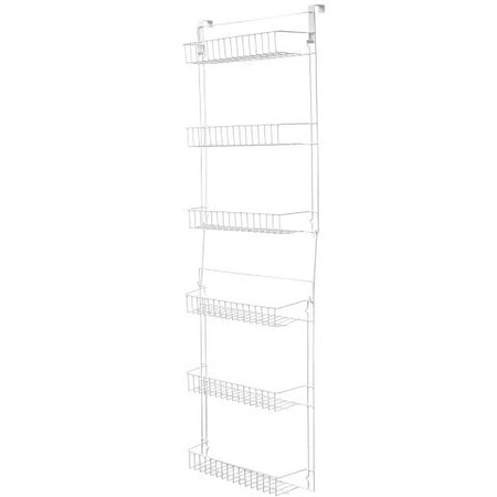 Lavish Home Over-the-Door Pantry/Bathroom Organizer w/ 6 Shelves (White) $3.45 + Free S&H w/ Walmart+ or on $35+