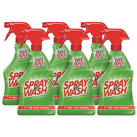 6-Count 22-Oz Spray N' Wash Laundry Stain Remover Spray Bottles - 2025 ...