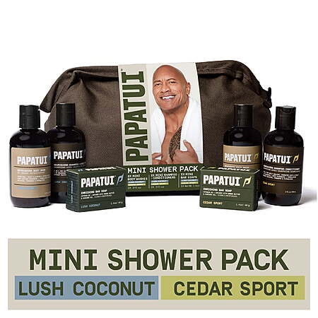 Papatui by The Rock Men's Shower Pack Gift Sets + $3 Walmart Cash (2 Options) $10 