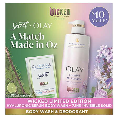 Olay Wicked Enchanting Body Care Duo Gift Set + $2 Walmart Cash $10 