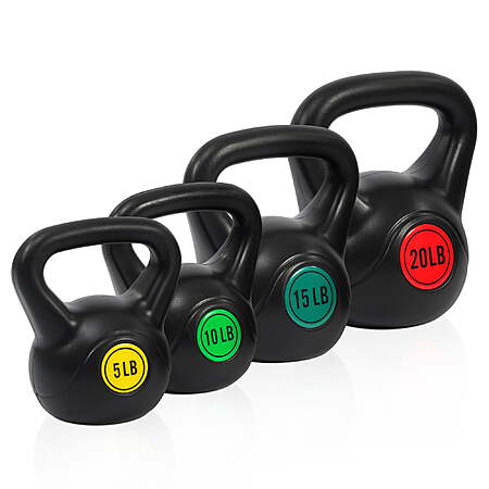 4-Piece 50-Lbs BalanceFrom Kettlebell Weight Set (5lb + 10lb + 15lb + 20lb) $18.99 + Free S&H w/ Walmart+ or on $35+