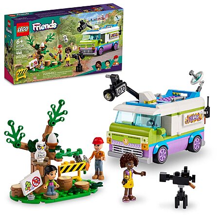 446-Piece LEGO Friends Newsroom Van Building Set $15.50 