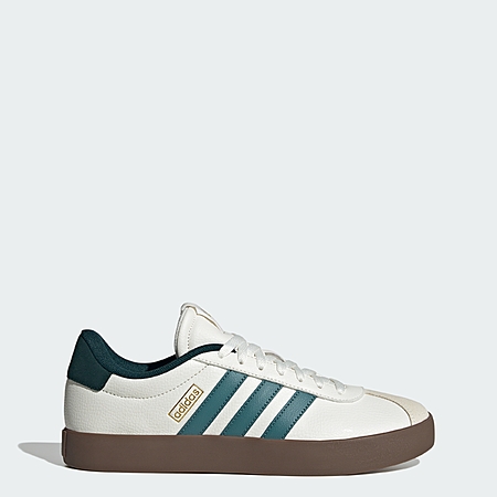 adidas Men's VL Court 3.0 Shoes Core White/Preloved Teal/Aurora Ivy) $18 + Free Shipping